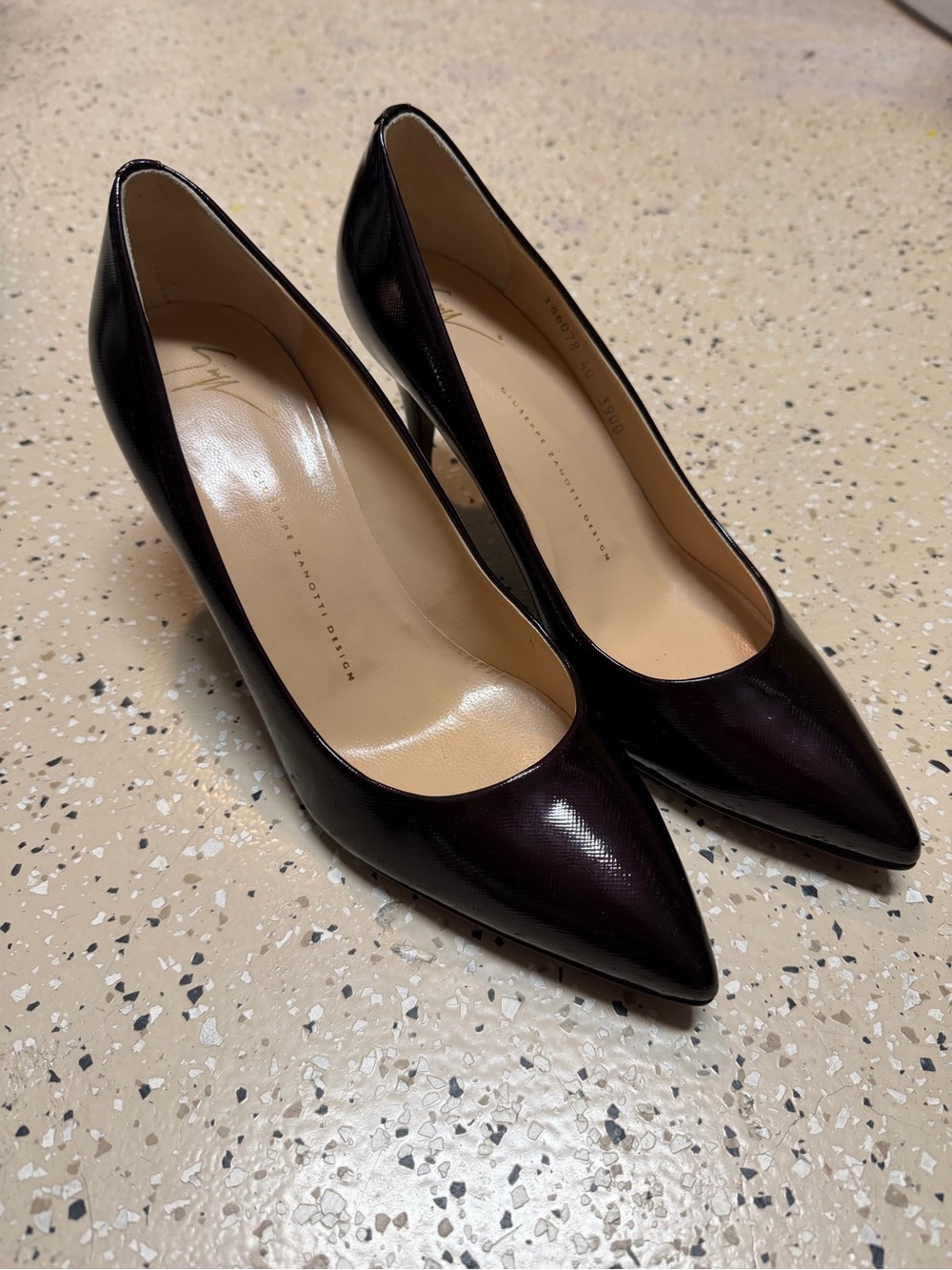 Giuseppe Zanotti Leather Pointed Toe Pumps 3 in Heal